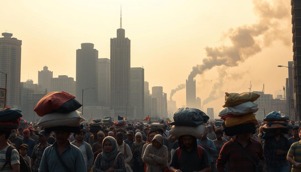 intersection of climate change and internal displacement