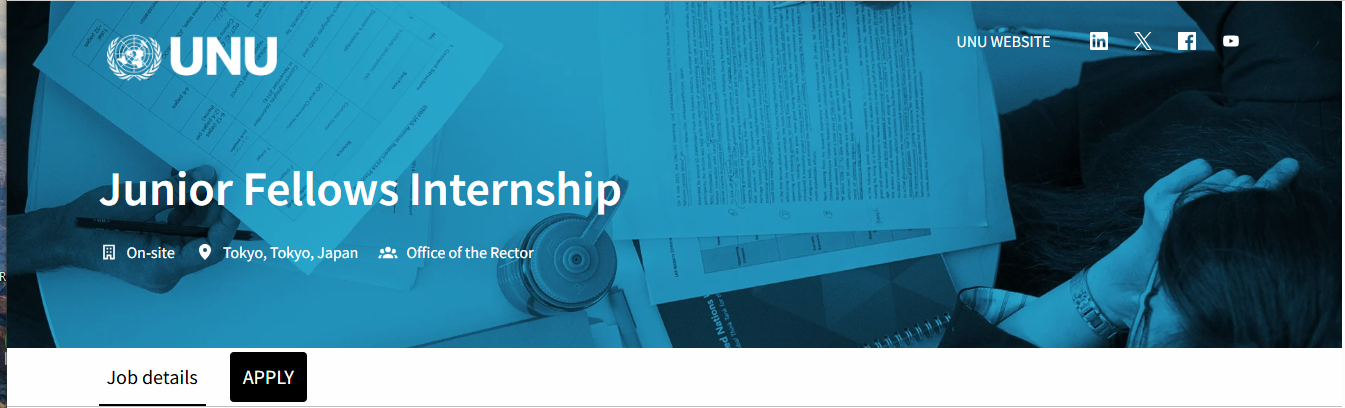 Internship in Japan 2026